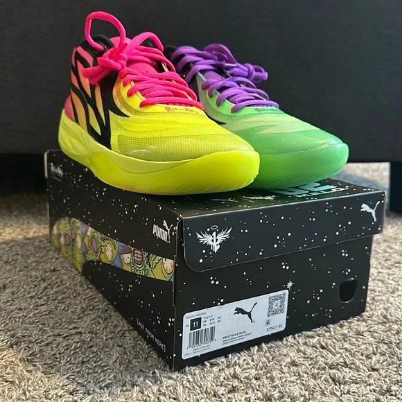 Melo Ball .02 Rick And Morty Size 11 Rick & Morty x Puma MB.02 377411-02 Release Date + Where to  main image 4